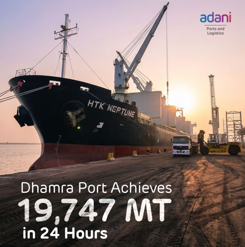Dhamra Port sets New Benchmark with Record Steel Slab discharge in 24 Hours