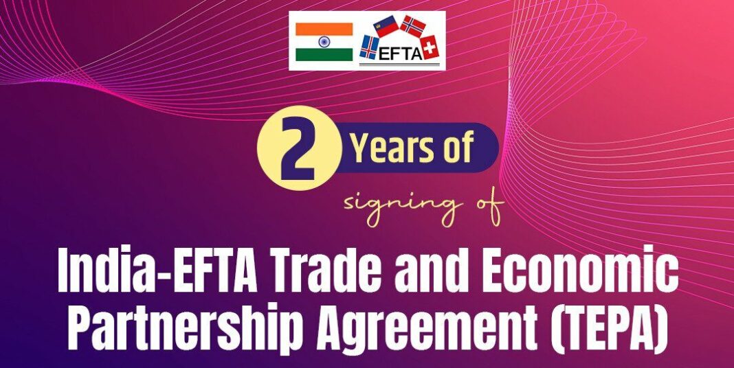 India–EFTA TEPA Marks Two Years, Strengthening Trade, Investment and Technology Collaboration