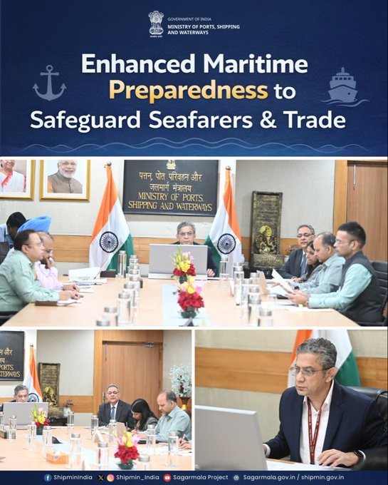 MoPSW strengthens monitoring and preparedness amid evolving West Asia Maritime Situation